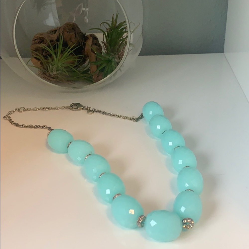 JCREW Turquoise Silver Necklace, Pristine